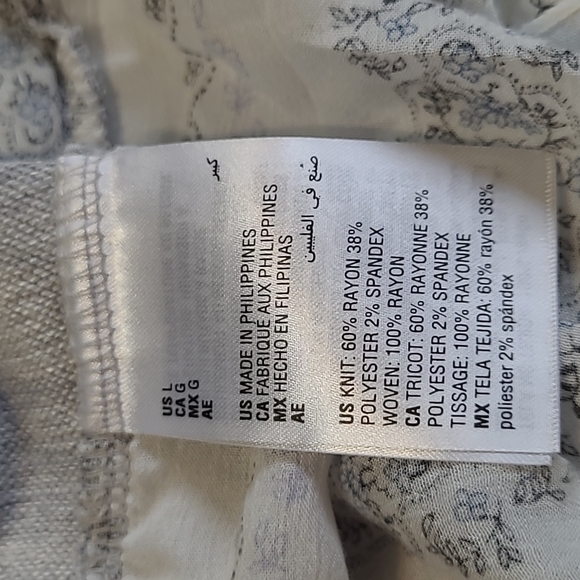 Layered-look light grey sweater - Picture 10 of 11